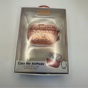 Sarina Case for AirPods Pro – Pink– With Keychain Ring - NIB